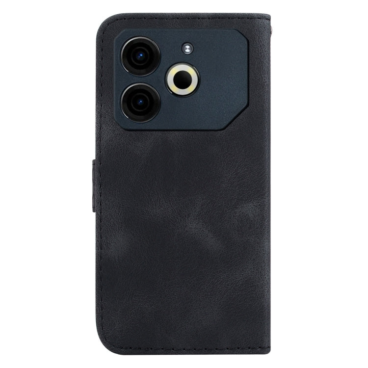 For Tecno Pova 6 Neo Seven-shaped Embossed Leather Phone Case