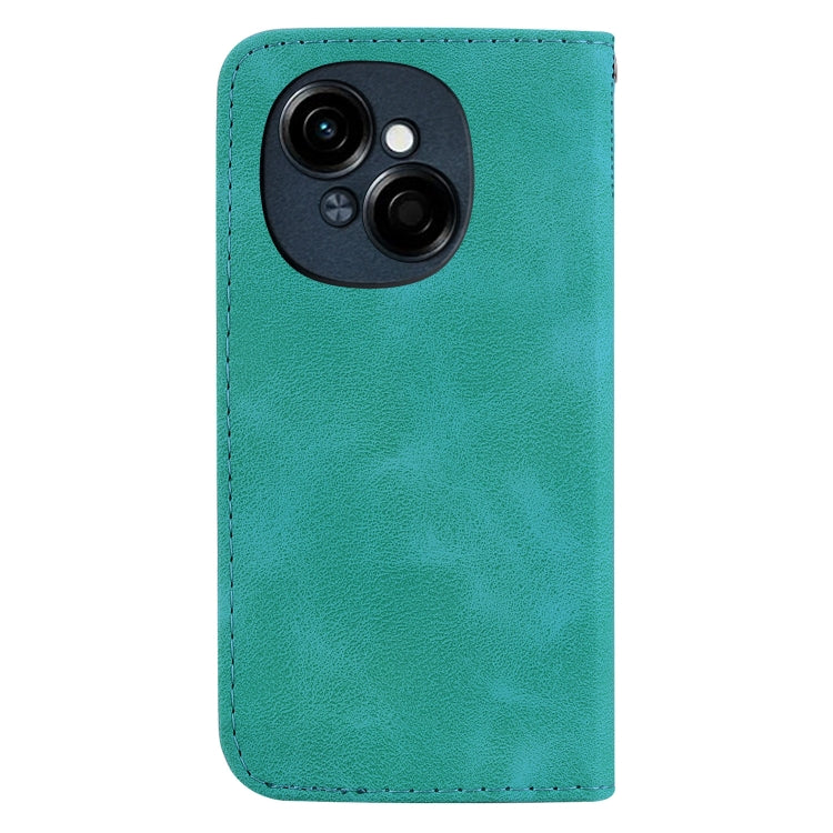 For Tecno Spark Go 1 / Pop 9 Pro Seven-shaped Embossed Leather Phone Case