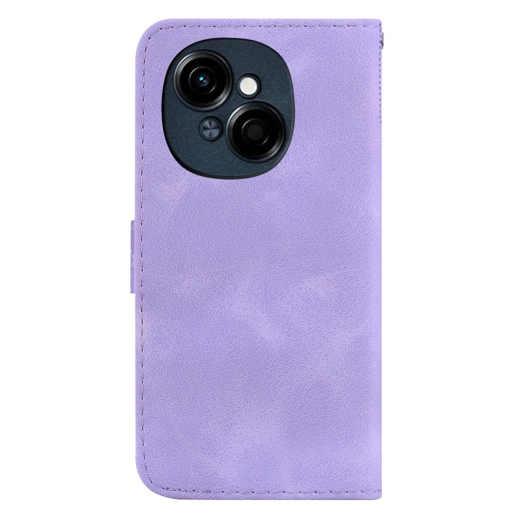 For Tecno Spark Go 1 / Pop 9 Pro Seven-shaped Embossed Leather Phone Case