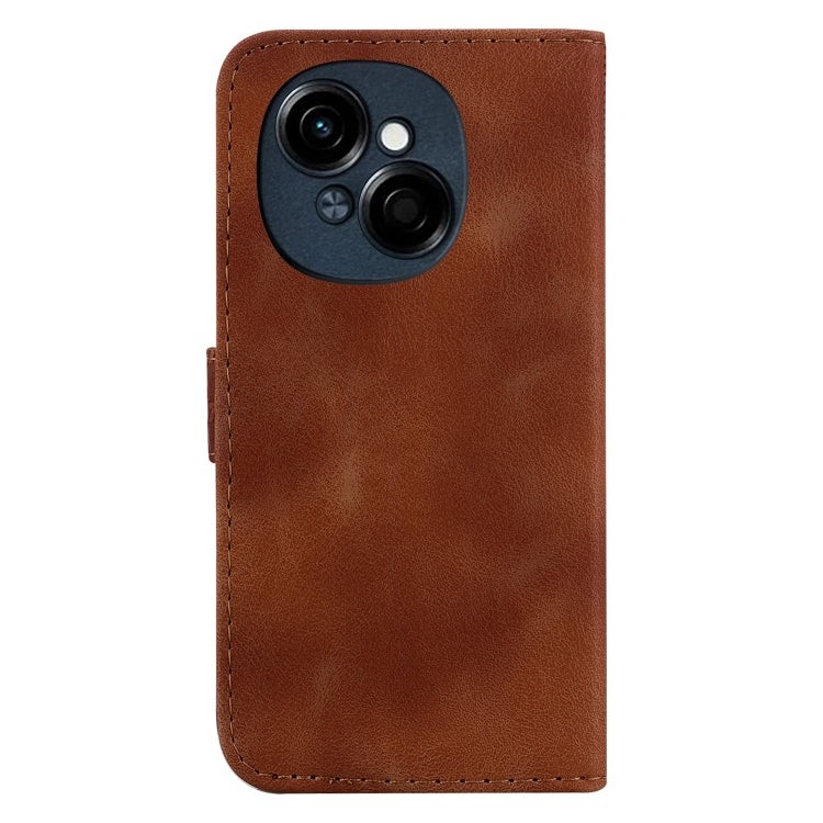 For Tecno Spark Go 1 / Pop 9 Pro Seven-shaped Embossed Leather Phone Case