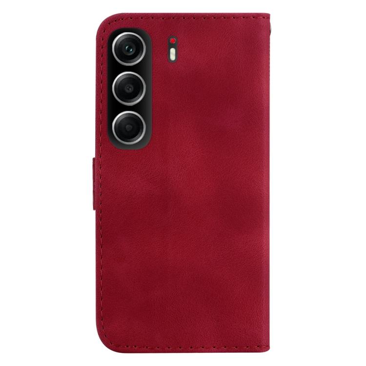 For Tecno Camon 40 Seven-shaped Embossed Leather Phone Case