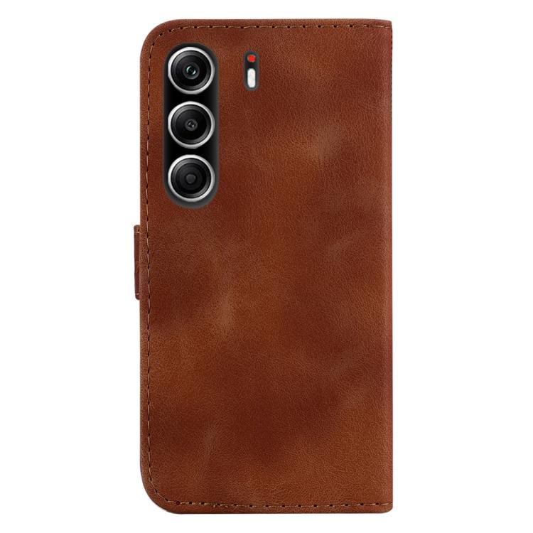 For Tecno Camon 40 Pro 4G Seven-shaped Embossed Leather Phone Case