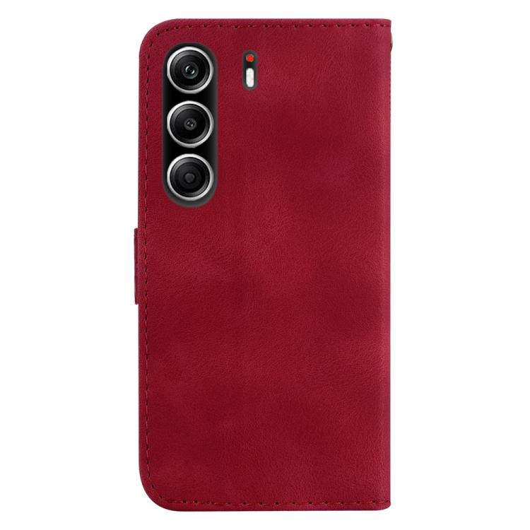 For Tecno Camon 40 Pro 4G Seven-shaped Embossed Leather Phone Case