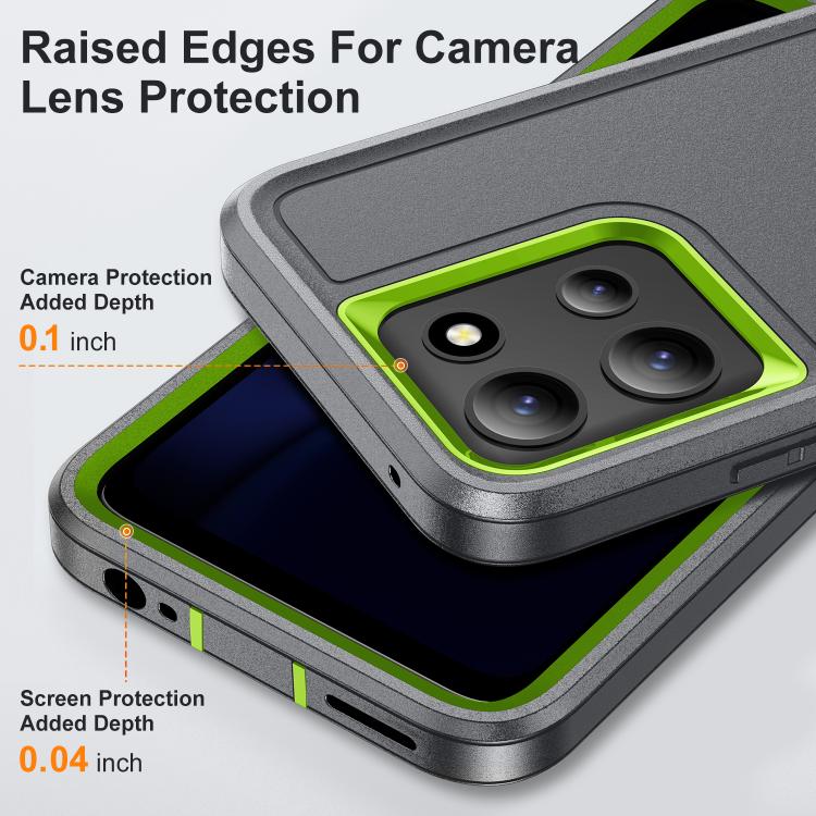 For Motorola Moto G 5G 2025 Rugged PC + Silicone Phone Case with Holder