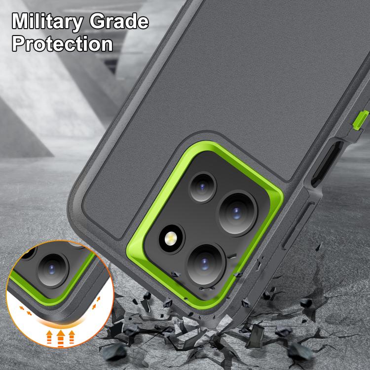 For Motorola Moto G 5G 2025 Rugged PC + Silicone Phone Case with Holder