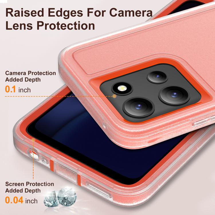 For Motorola Moto G 5G 2025 Rugged PC + Silicone Phone Case with Holder