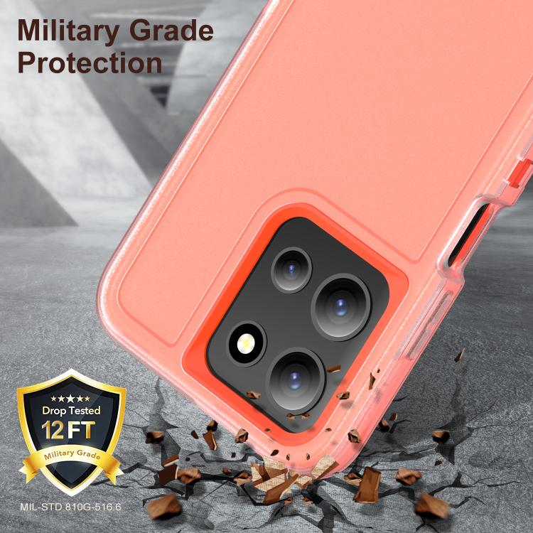 For Motorola Moto G 5G 2025 Rugged PC + Silicone Phone Case with Holder