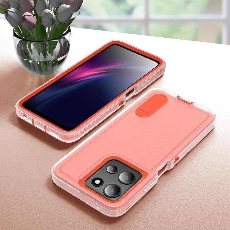 For Motorola Moto G 5G 2025 Rugged PC + Silicone Phone Case with Holder