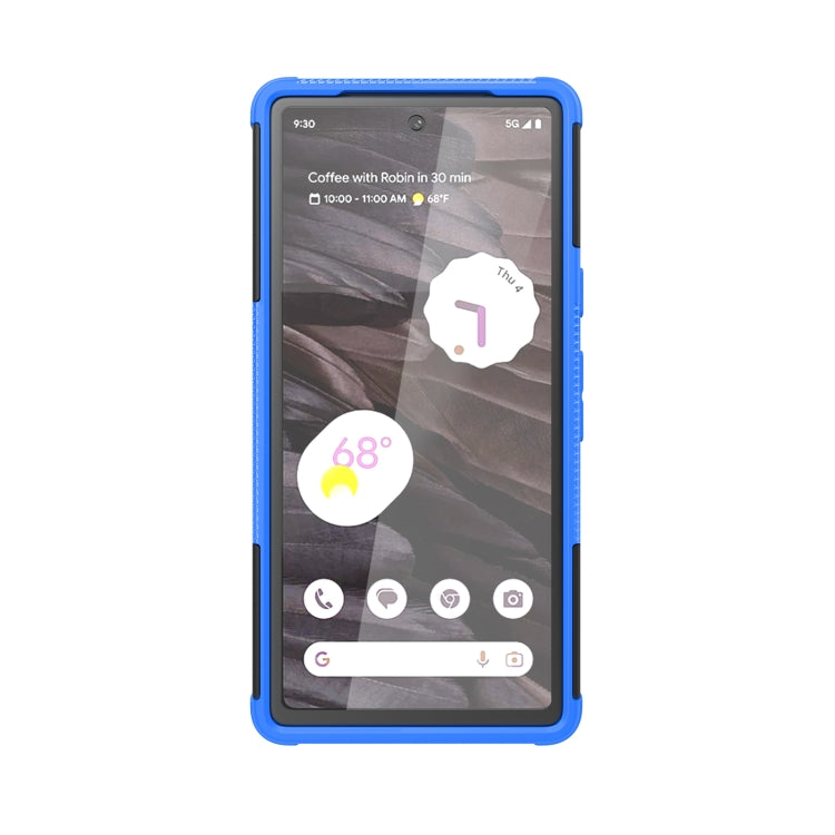 For Google Pixel 7a Tire Texture TPU + PC Phone Case with Holder