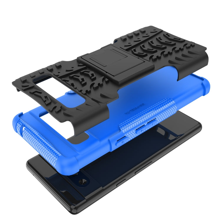 For Google Pixel 7a Tire Texture TPU + PC Phone Case with Holder