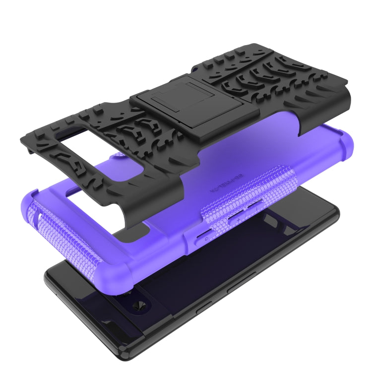 For Google Pixel 7a Tire Texture TPU + PC Phone Case with Holder