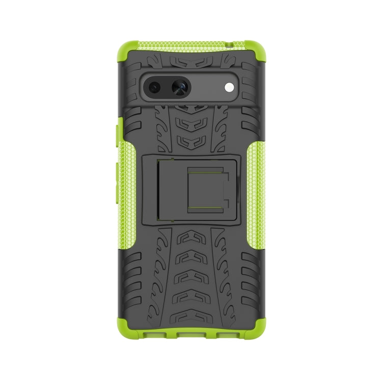For Google Pixel 7a Tire Texture TPU + PC Phone Case with Holder