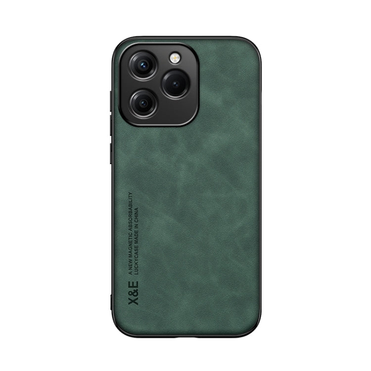 For Realme C63 4G Skin Feel Magnetic Leather Back Phone Case