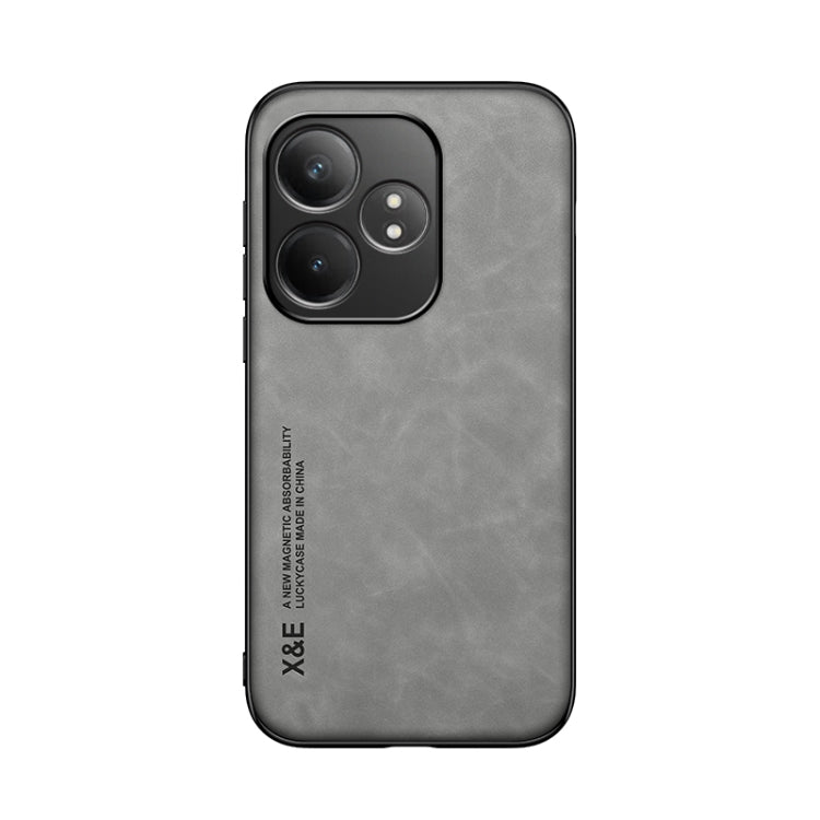 For Realme GT Neo6 Skin Feel Magnetic Leather Back Phone Case