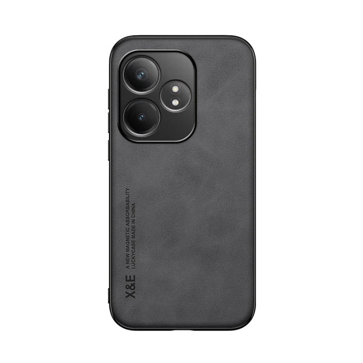 For Realme GT Neo6 Skin Feel Magnetic Leather Back Phone Case