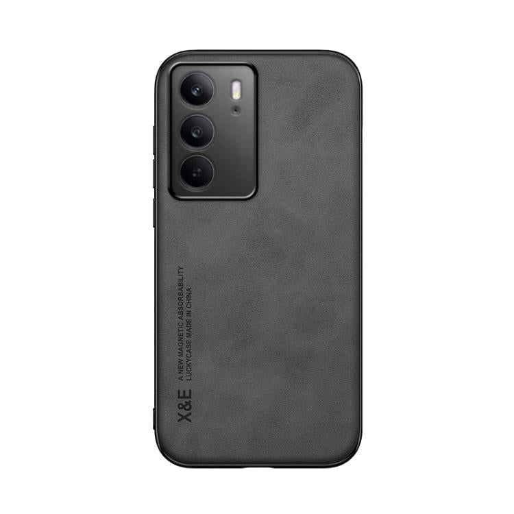 For Realme C75 4G Skin Feel Magnetic Leather Back Phone Case