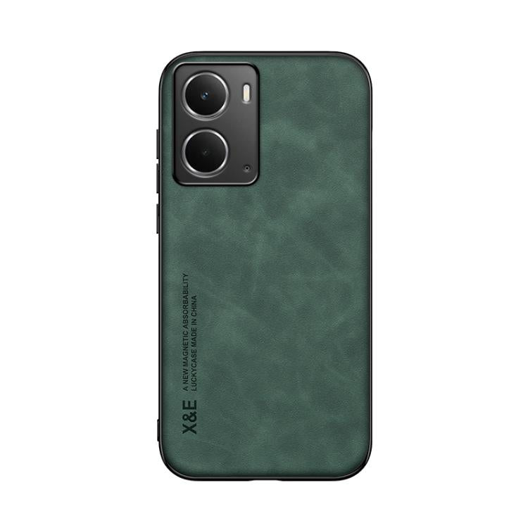 For Realme Neo7x / Realme P3 Global Skin Feel Magnetic Leather Back Phone Case