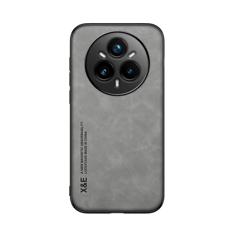 For Realme 14 Pro+ Skin Feel Magnetic Leather Back Phone Case