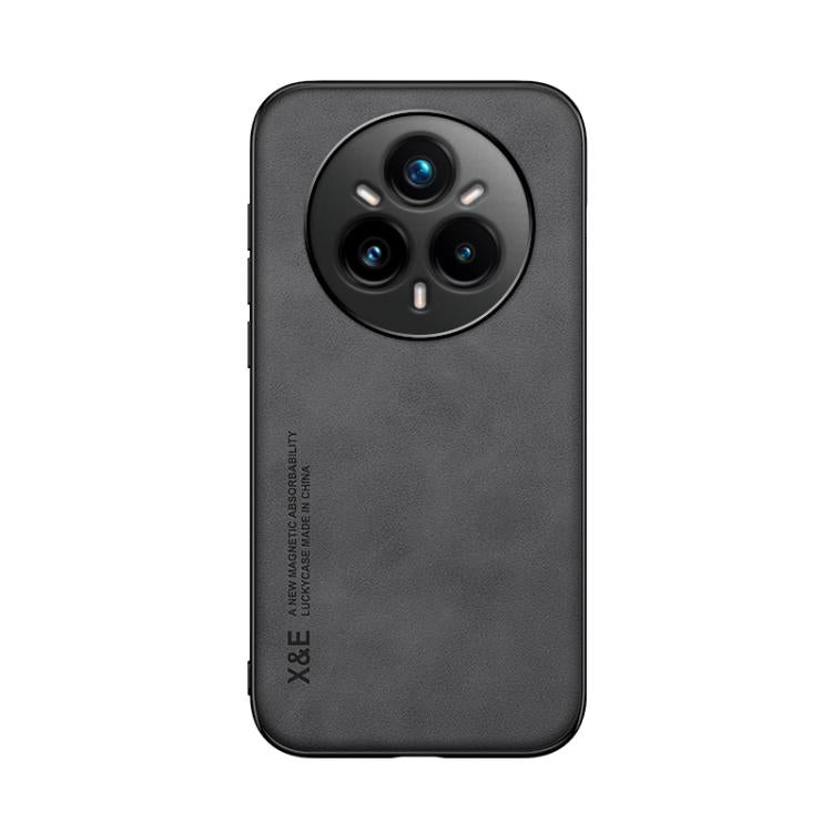 For Realme 14 Pro+ Skin Feel Magnetic Leather Back Phone Case