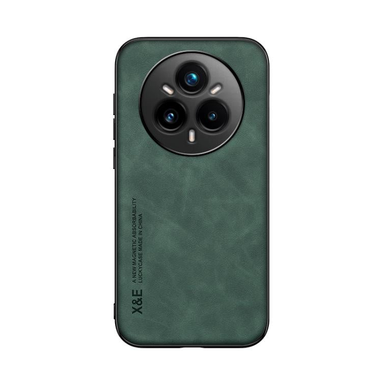For Realme 14 Pro+ Skin Feel Magnetic Leather Back Phone Case