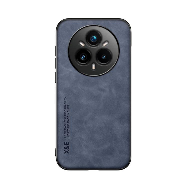 For Realme 14 Pro+ Skin Feel Magnetic Leather Back Phone Case