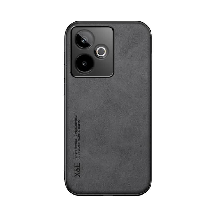 For Realme GT 7 Global Skin Feel Magnetic Leather Back Phone Case