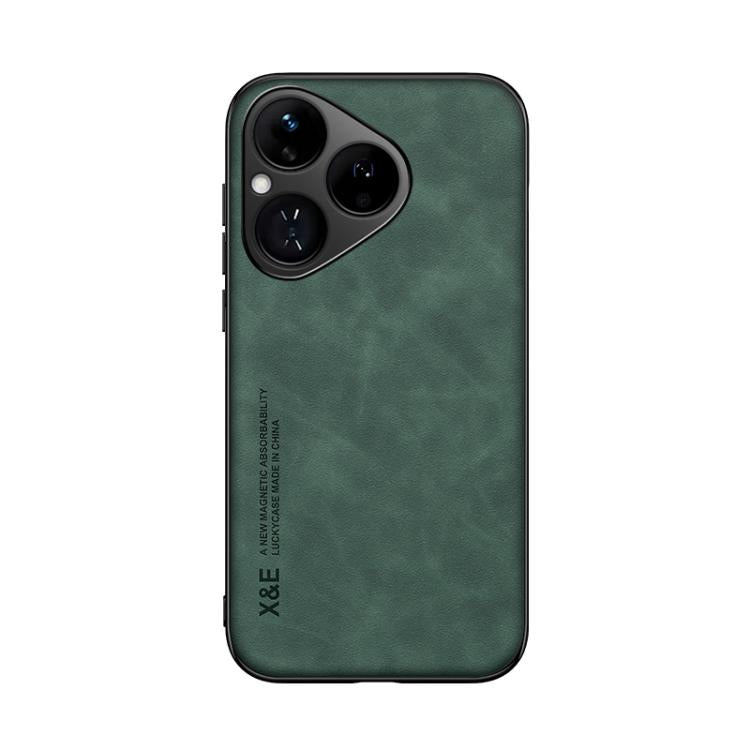 For Huawei Pura 80 5G Skin Feel Magnetic Leather Back Phone Case