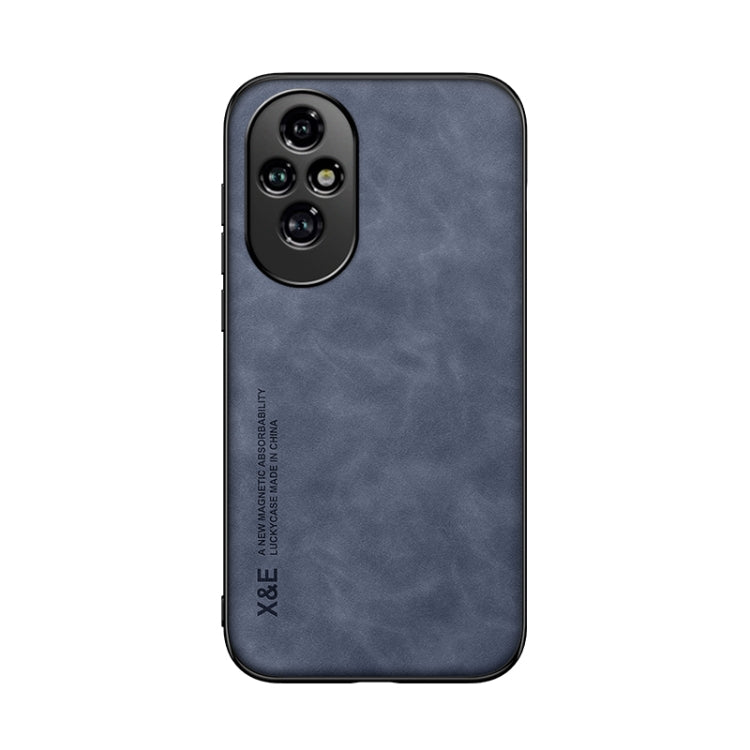 For Honor 200 Skin Feel Magnetic Leather Back Phone Case