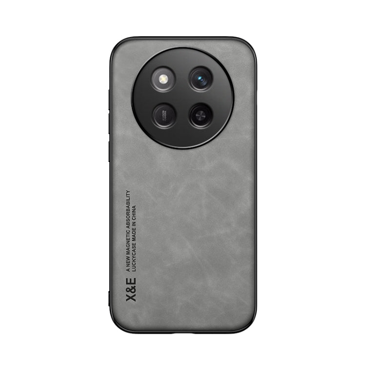 For Honor X60 Pro Skin Feel Magnetic Leather Back Phone Case