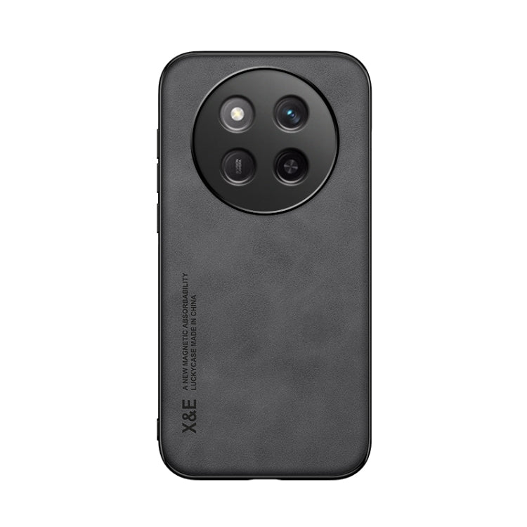 For Honor X60 Pro Skin Feel Magnetic Leather Back Phone Case