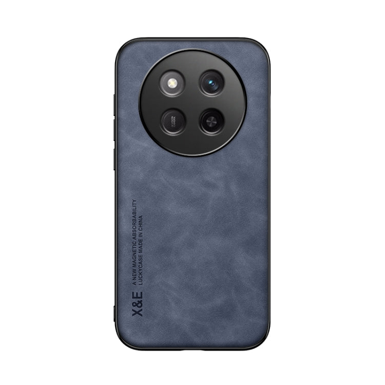 For Honor X60 Pro Skin Feel Magnetic Leather Back Phone Case
