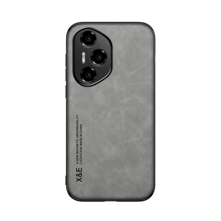 For Honor 300 Pro Skin Feel Magnetic Leather Back Phone Case