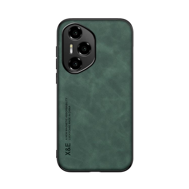For Honor 300 Pro Skin Feel Magnetic Leather Back Phone Case