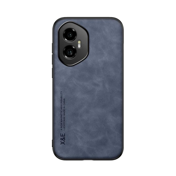 For Honor 300 Skin Feel Magnetic Leather Back Phone Case