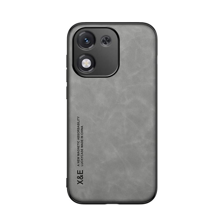 For Honor X70i Skin Feel Magnetic Leather Back Phone Case