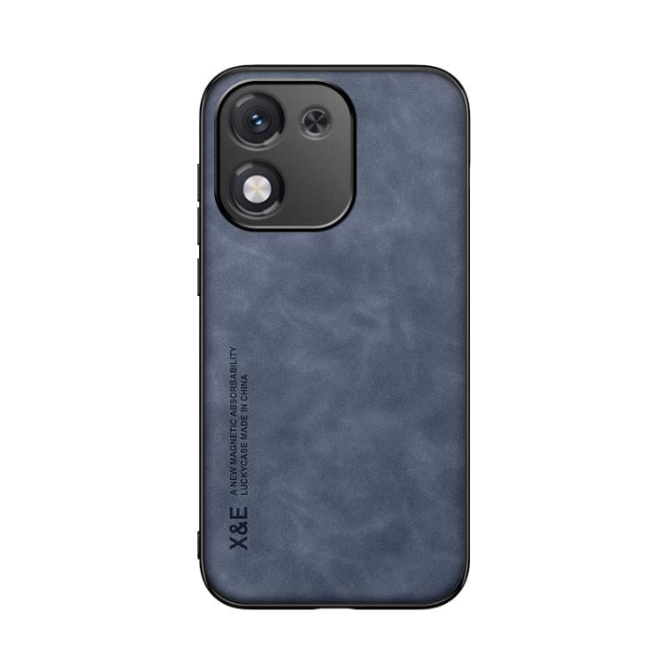 For Honor X70i Skin Feel Magnetic Leather Back Phone Case