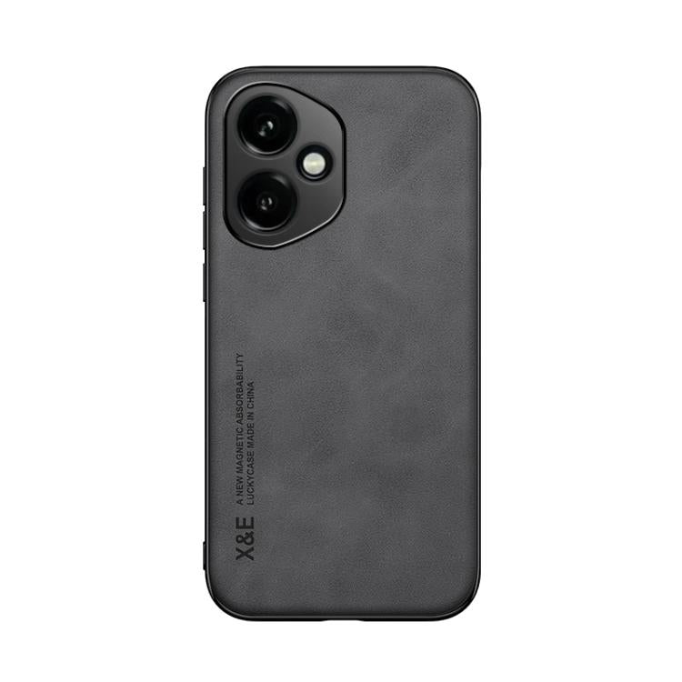 For Honor 400 Global 156.5mm Skin Feel Magnetic Leather Back Phone Case
