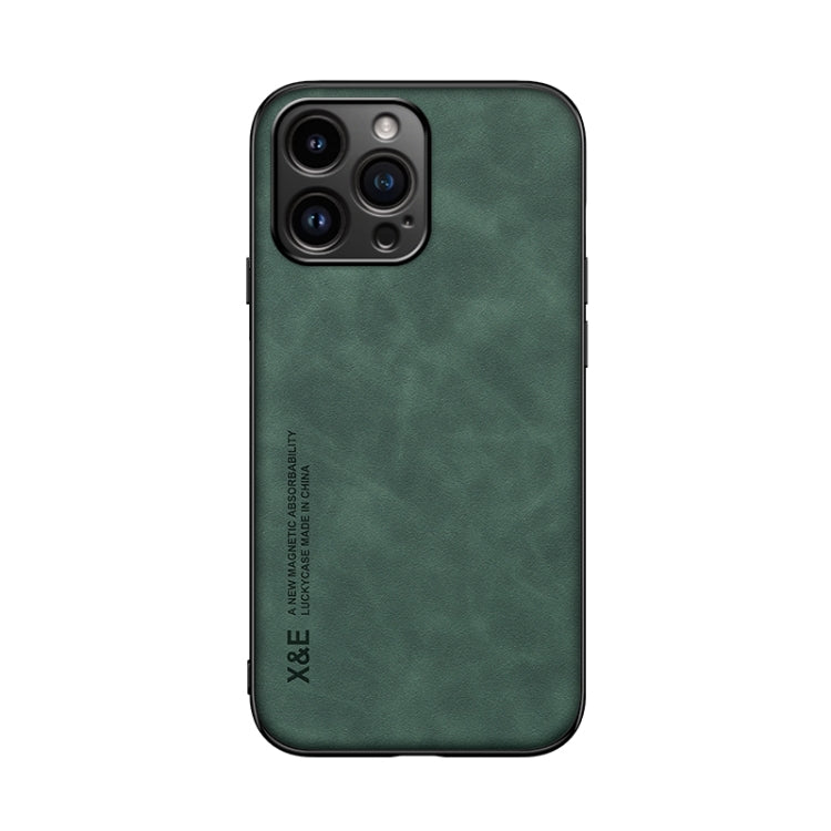 For iPhone 16 Pro Max Skin Feel Magnetic Leather Back Phone Case