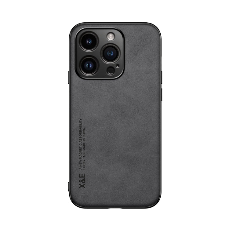 For iPhone 16 Pro Skin Feel Magnetic Leather Back Phone Case