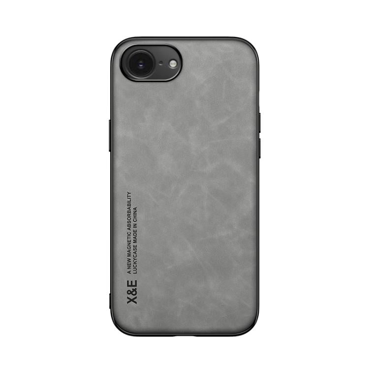 For iPhone 17e / 16e Skin Feel Magnetic Leather Back Phone Case
