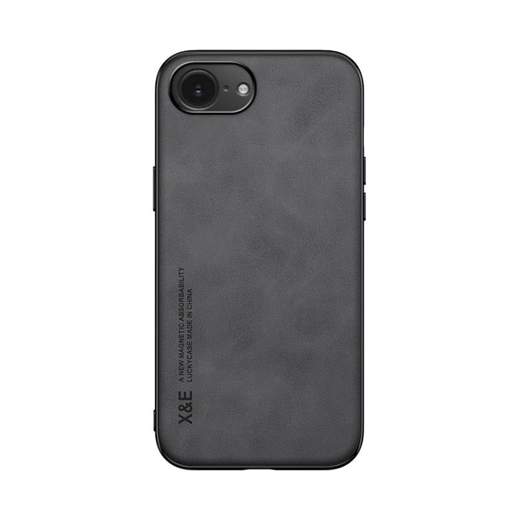For iPhone 17e / 16e Skin Feel Magnetic Leather Back Phone Case