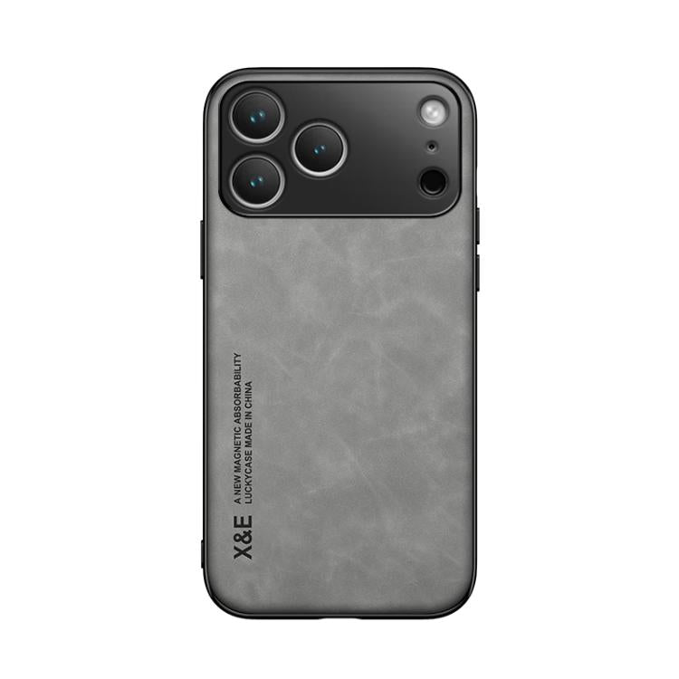 For iPhone 17 Pro Max Skin Feel Magnetic Leather Back Phone Case