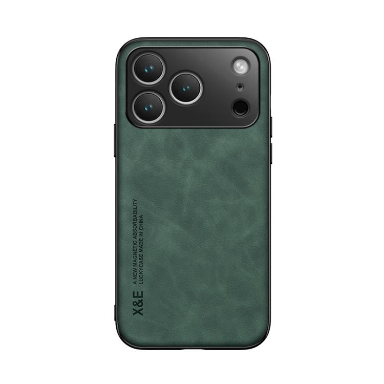 For iPhone 17 Pro Skin Feel Magnetic Leather Back Phone Case