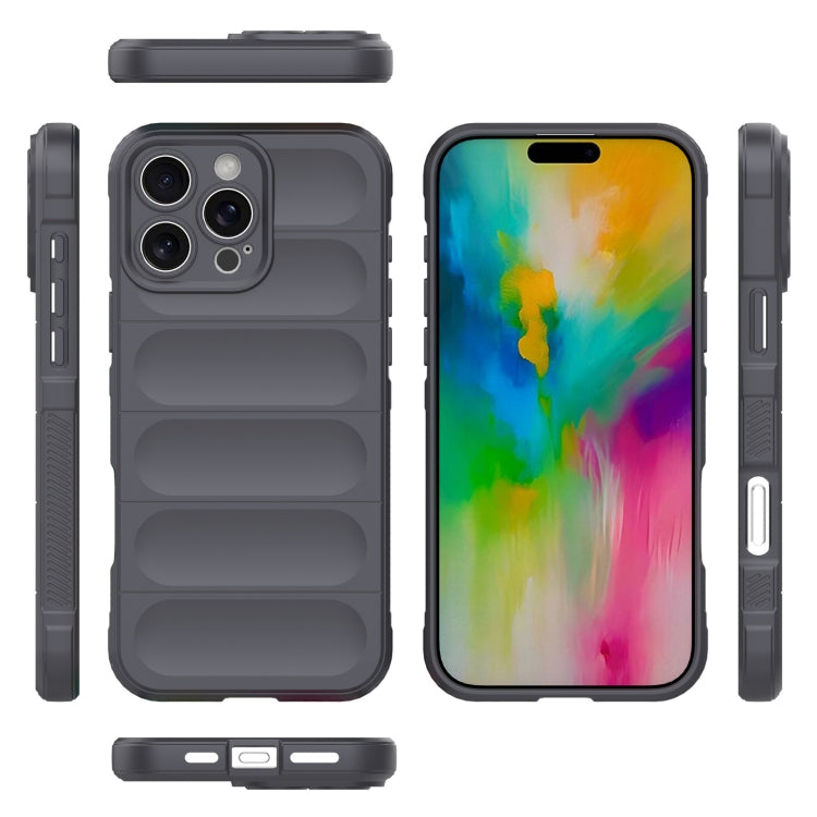 For iPhone 16 Pro Max Magic Shield TPU + Flannel Phone Case