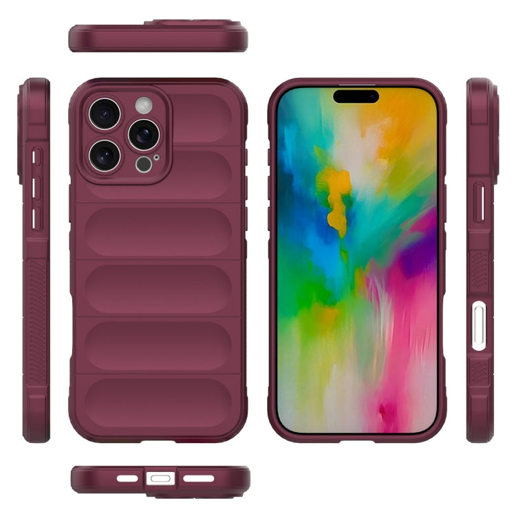 For iPhone 16 Pro Max Magic Shield TPU + Flannel Phone Case