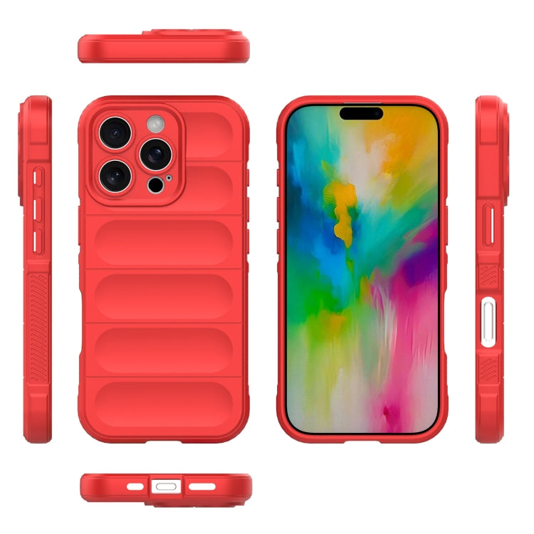 For iPhone 16 Pro Magic Shield TPU + Flannel Phone Case