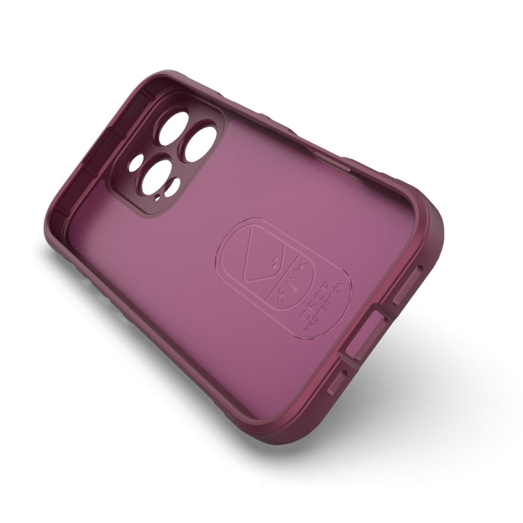 For iPhone 16 Pro Magic Shield TPU + Flannel Phone Case