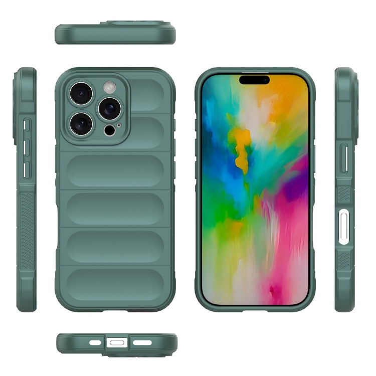 For iPhone 16 Pro Magic Shield TPU + Flannel Phone Case