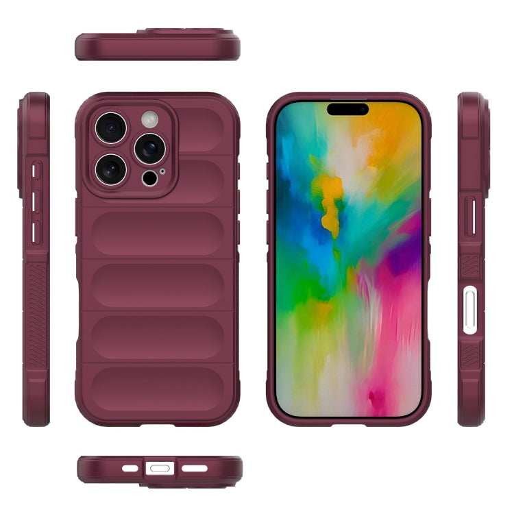 For iPhone 16 Pro Magic Shield TPU + Flannel Phone Case