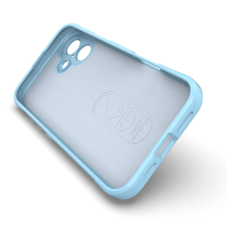 For iPhone 16 Plus Magic Shield TPU + Flannel Phone Case